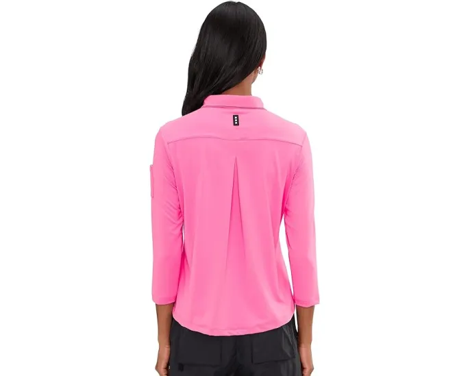 Рубашка Jamie Sadock на молнии с острым воротником и контурными швами