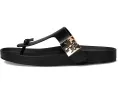 Кожаные сандалии Mellow Thong Sandal от Tory Burch с логотипом и стелькой