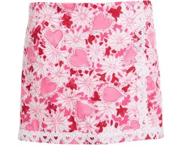 Lilly Pulitzer Kids шорты-юбка Mini Michelina с эластичной талией и цветочным принтом