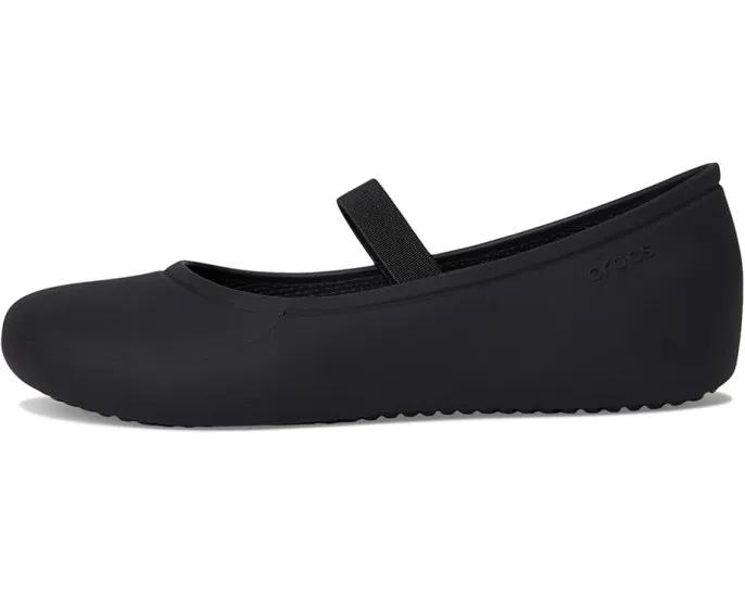 Детские балетки Crocs Brooklyn на платформе с регулируемым ремешком