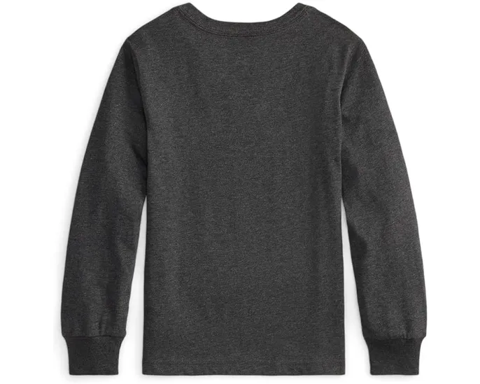 Длинная футболка Polo Ralph Lauren Kids с принтом из хлопкового джерси для малышей и детей младшего возраста