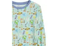 Kickee Pants пижамный набор с принтом с длинным рукавом для детей