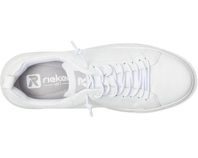 Кроссовки Rieker Carla 01 из гладкой кожи с платформой и шнуровкой