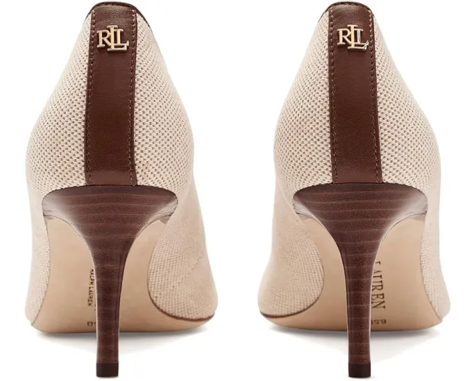 Туфли-лодочки Lauren Ralph Lauren Lanette III из холста и кожи с острым носком