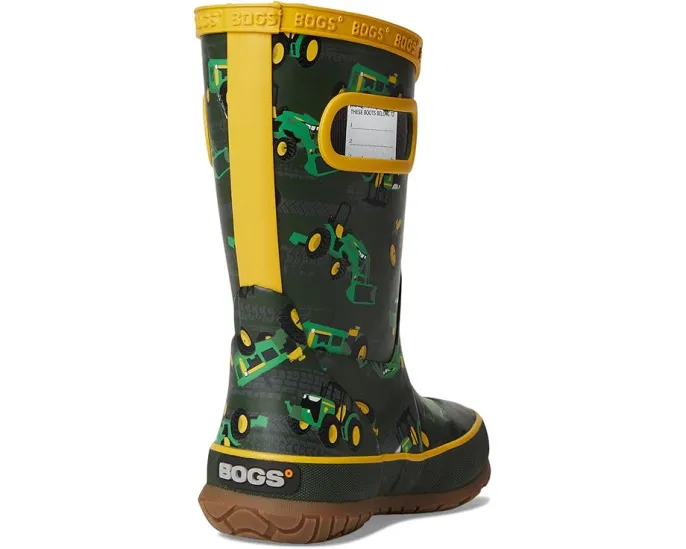 Детские сапоги Bogs Rainboot Tractor с трактором и технологией борьбы с запахами