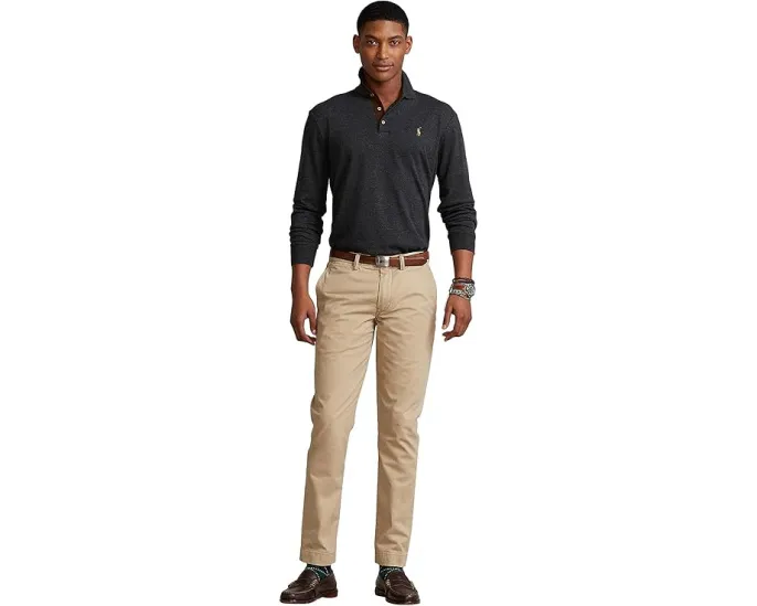 Поло Polo Ralph Lauren с длинным рукавом и вышитым логотипом