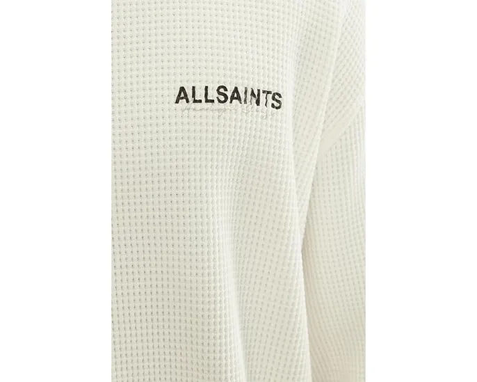 Лонгслив AllSaints Emblem с вышитым логотипом и круглым вырезом
