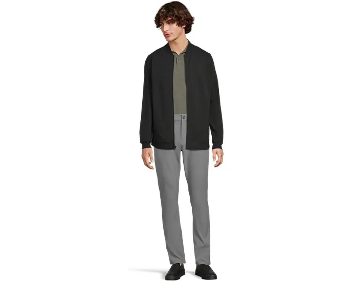 Бомбер TravisMathew Stretchknit Bomber с застежкой-молнией и косыми карманами