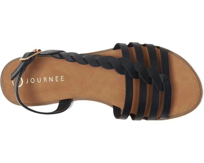 Сандалии Journee Collection Solay с плетеными переплетающимися ремешками