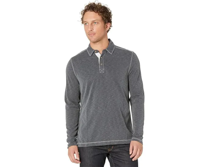 Длинный рукав поло Johnston & Murphy Vintage Slub