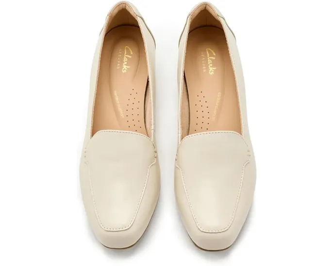 Лоферы Clarks Krystine Lily из гладкой кожи с квадратным носком и стелькой Contour Cushion