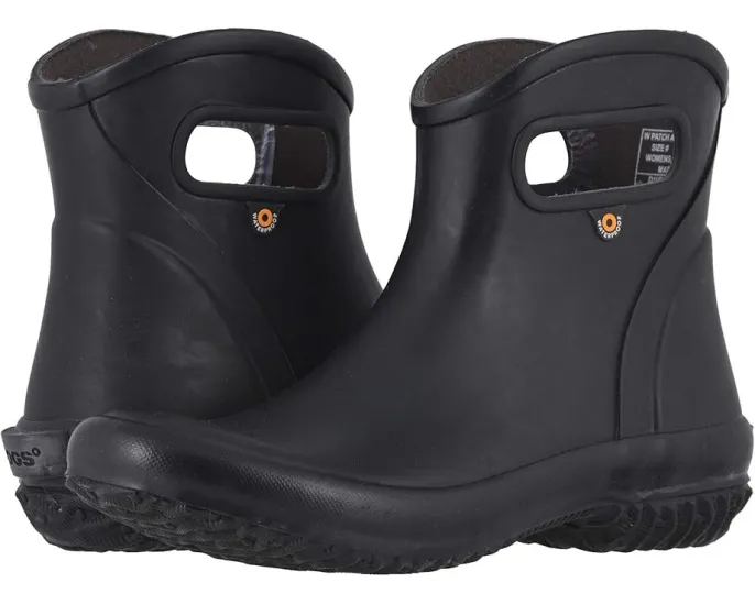 Резиновые полусапожки Bogs Patch Ankle Boots Solid с бесшовной конструкцией
