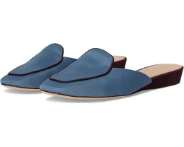 Туфли-мюли Veronica Beard Moritz из ткани faille с низким каблуком и контрастной окантовкой