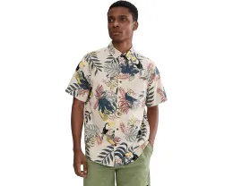 Hurley Lido Stretch Рубашка с коротким рукавом и карманом для очков