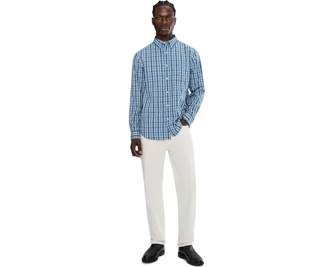 Vineyard Vines Рубашка Wavecrest Plaid из мягкой ткани с клеткой