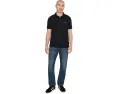 Поло Armani Exchange White Edition с коротким рукавом в облегающем крое slim