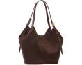 Сумка-тоут Deco из замши в форме тюльпана с двумя ремнями Kate Spade New York