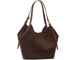 Сумка-тоут Deco из замши в форме тюльпана с двумя ремнями Kate Spade New York