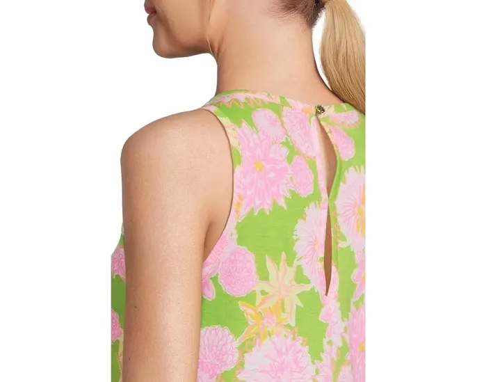 Платье Lilly Pulitzer Dixi с цветочным принтом и рюшей по подолу