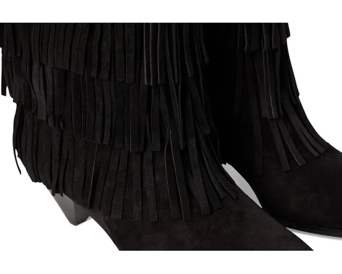 Ботильоны Jayla Heeled Bootie от MICHAEL Michael Kors с бахромой и конусным каблуком