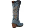 Сапоги Dingo Texas Tornado из денима с квадратным носком и резиновой подошвой