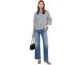 Y-образная рубашка Madewell в полоску добби