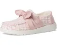 Детские слипоны Hey Dude Kids Wendy Bow Tweed с бантом и текстильным верхом