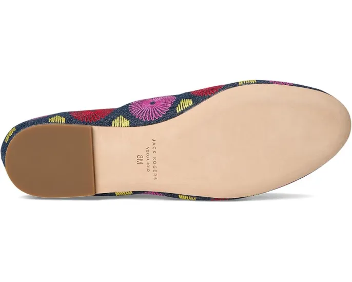 Балетки Bettie Flower Ballet с цветочным принтом и бантом от Jack Rogers