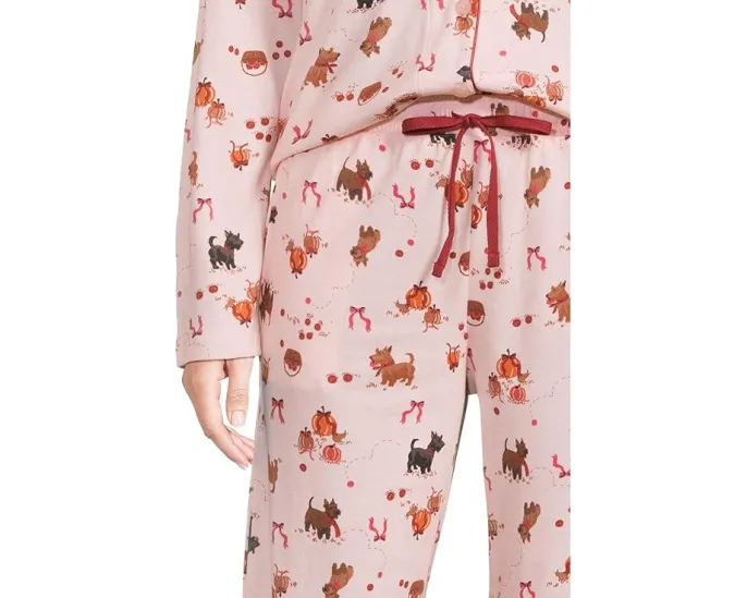 Комплект пижамы Karen Neuburger с длинным рукавом и тематическим принтом