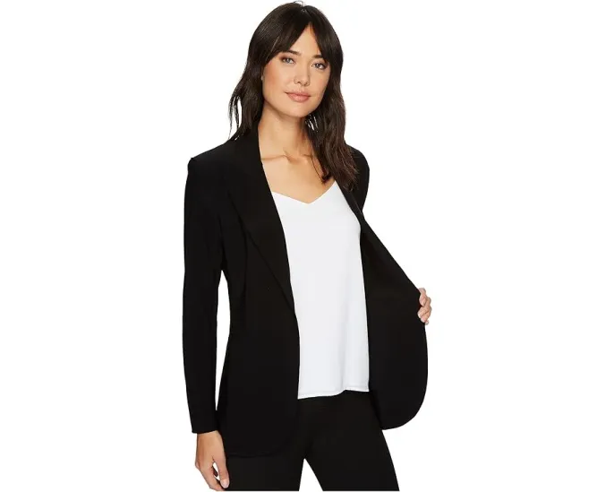 Однобортный жакет Norma Kamali приталенного кроя из эластичного поли джерси