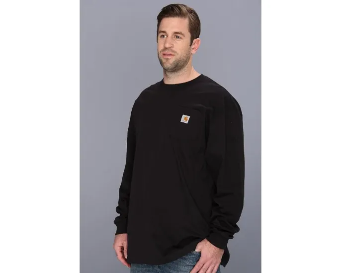 Carhartt футболка с длинным рукавом и карманом Big & Tall
