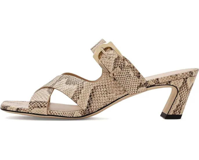 Сланцы Stuart Weitzman Sai Slides 50 на устойчивом каблуке с квадратным носком