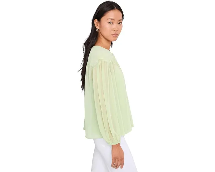 Блуза Vince Camuto с присборенной кокеткой и планкой