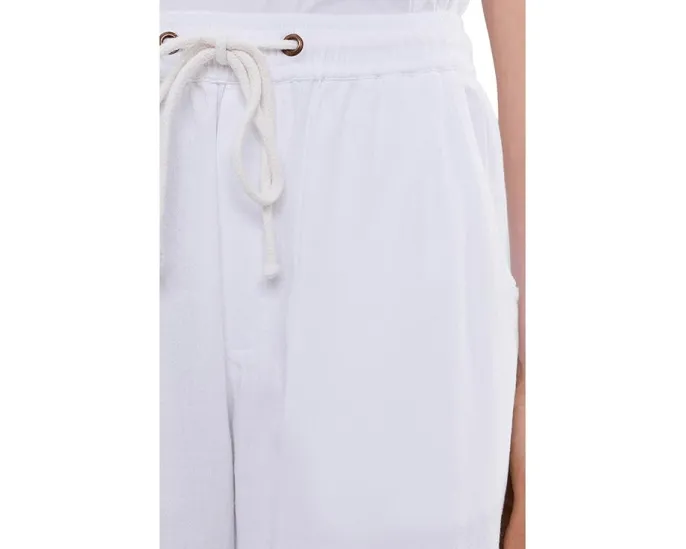 Широкие брюки Lilla P из легкого денима с эластичным поясом