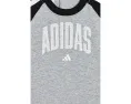 Комбинезон adidas для малышей с регланными рукавами и полосками