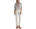 AG Jeans джинсы Lila Utility Mid-Rise Straight в цвете White Oat