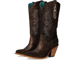 Сапоги Corral Z5240 до середины икры с металлизированной кожей и вышивкой