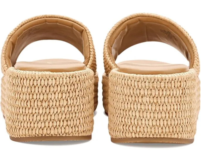 Женские босоножки-танкетки Marc Fisher LTD Daylin на платформе с принтом в полоску