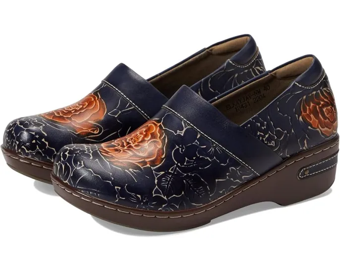 Clogs L'Artiste by Spring Step Elkayjay с ручной росписью и платформой