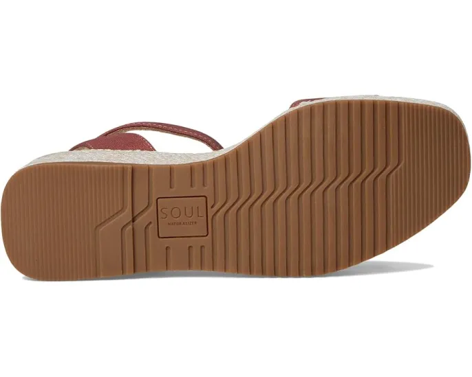 Сандалии SOUL Naturalizer Gloria на клиновидном каблуке с плетеными деталями