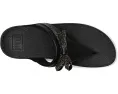 Сандалии FitFlop Lulu Glitz-bow с кожаным верхом и стразовым бантом