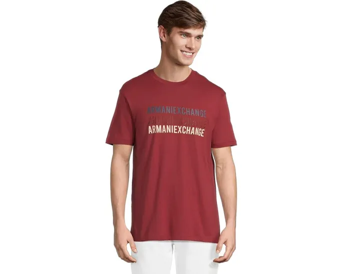 Футболка Armani Exchange с мульти-логотипом
