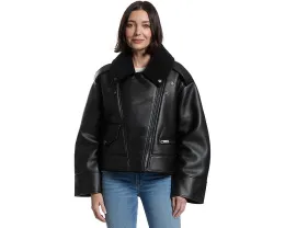 Косуха UGG Finnian Luxefluff Moto из искусственной кожи и овчины