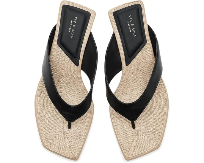 Сандалии rag & bone Jo Thong Wedges на танкетке