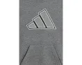 Худи Adidas Mesh 3-Bar Heather с капюшоном для детей