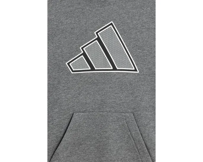 Худи Adidas Mesh 3-Bar Heather с капюшоном для детей