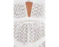 Пляжное покрывало Seafolly с кружевом и сборками на съемном поясе