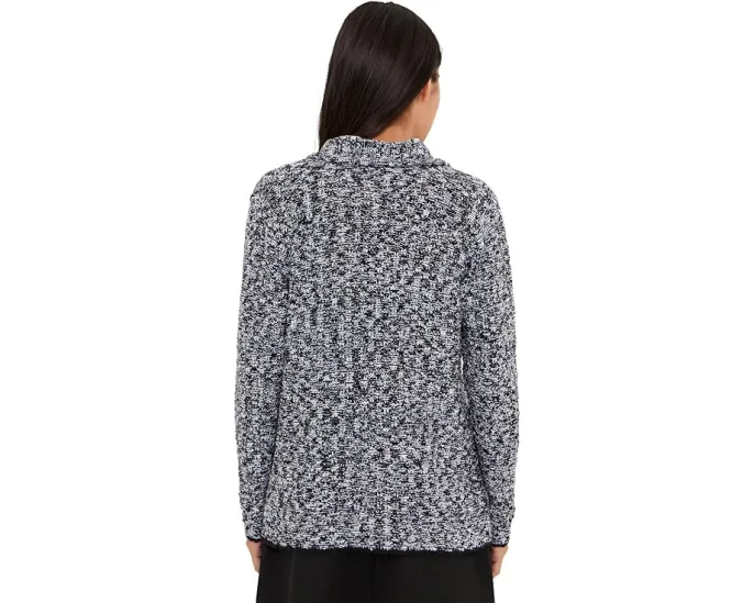 Жакет Petite Eileen Fisher из перуанского хлопка с воротником с вырезом
