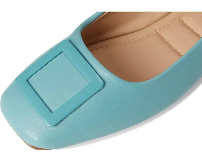 Балетки Zimia с квадратным носком и фурнитурой из искусственной кожи