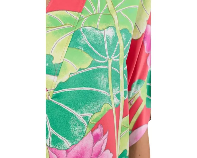 Ночная сорочка N by Natori из сатина с принтом Ascendant Lotus